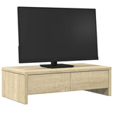 Vidaxl Monitor -Ständer mit Schubladen 50x27x15 cm Holz Sonoma Eiche Farbe