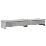 VidaXL monitor stand with drawers 100x27x15 cm processed wood concrete price