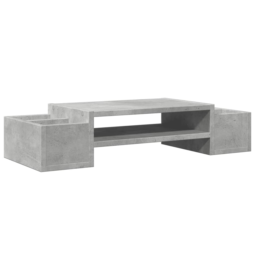 Vidaxl Monitor Stand con espacio de almacenamiento 70x27x15 cm Precio de concreto de madera