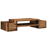 Vidaxl Monitor Stand mam Späicherplatz 70x27x15 cm Holz ale Holz