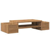 Vidaxl Monitor Stand Späicherplatz 70X27x15 cm Holz Artisanal Oak