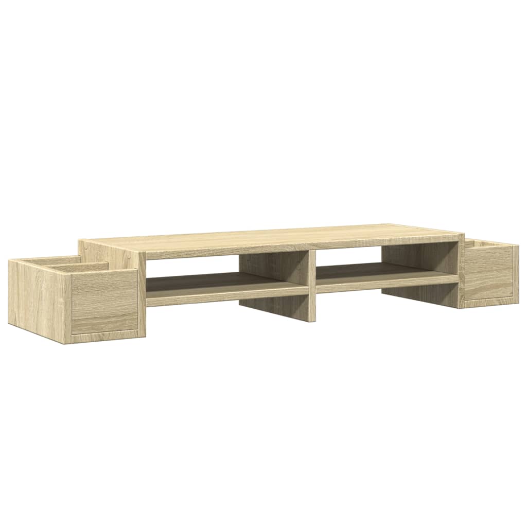 Stojník Vidaxl Monitor Stond Stontil Space 100x27x15 cm dřevo Sonoma Oak