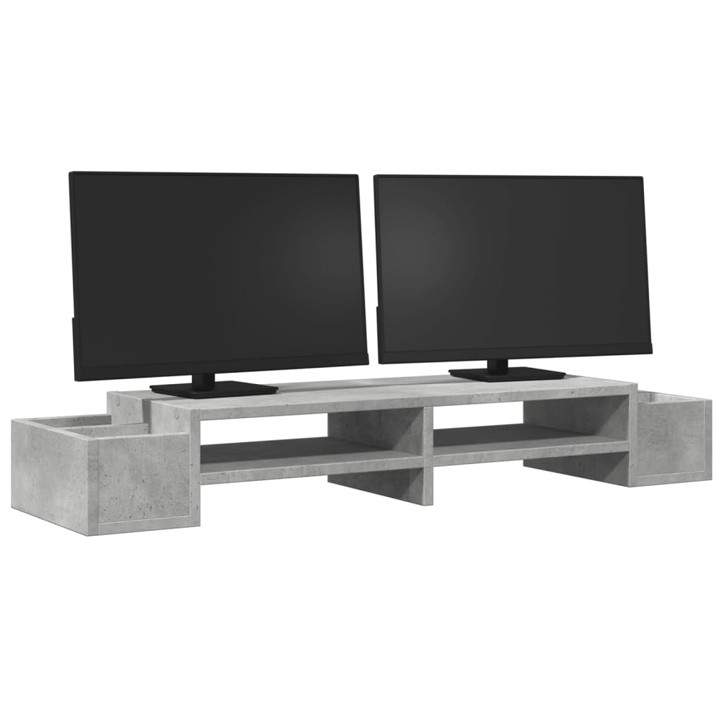 VIDAXL -Monitorständer mit Speicherplatz 100x27x15 cm Holzbetonpreis