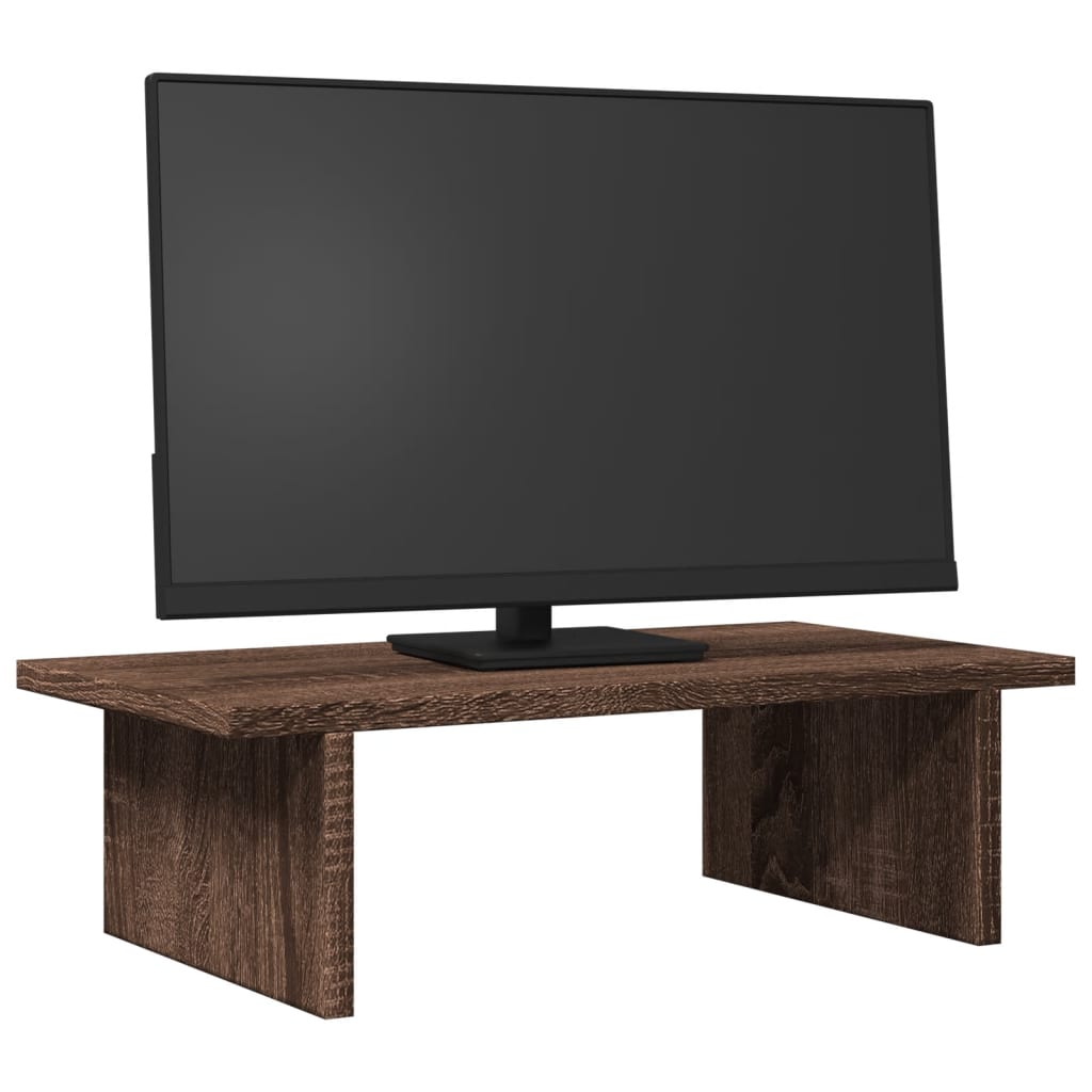 Vidaxl Monitor Standard 50x27x15 cm de madera procesada de roble de madera coloreada