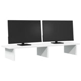 Vidaxl Monitor Standard 100x27x15 cm Bianco in legno elaborato