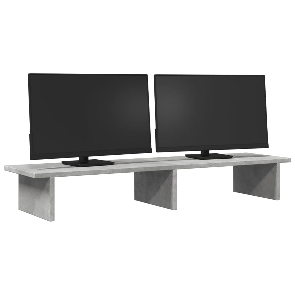 VidaXL monitor standard 100x27x15 cm processed wood concrete price