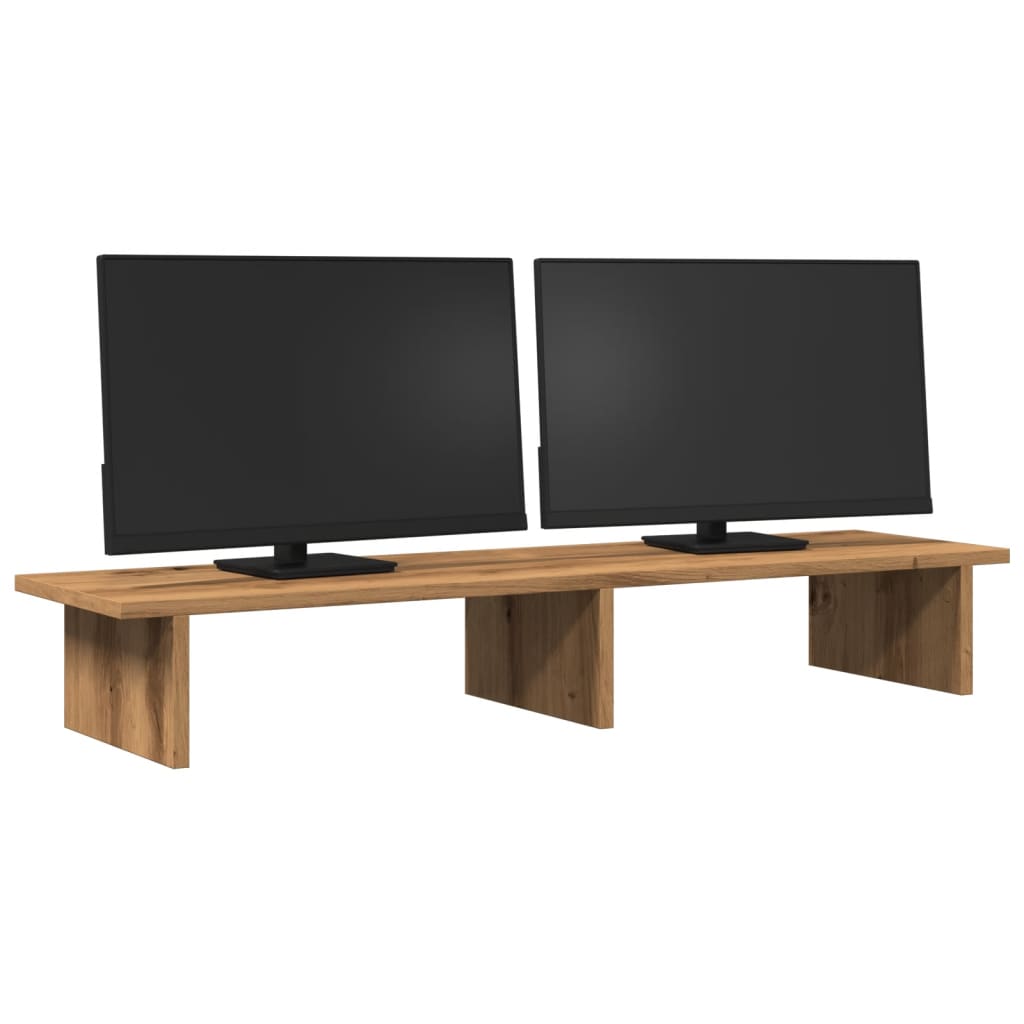 Vidaxl Monitor Standard 100x27x15 cm Oak artigianale trasformato in legno