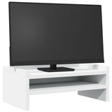 VidaXL Monitorstandaard 42x24x16 cm bewerkt hout wit