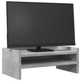 VidaXL Monitorstandaard 42x24x16 cm bewerkt hout betongrijs