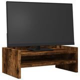 VidaXL Monitorstandaard 42x24x16 cm bewerkt hout gerookt eikenkleurig