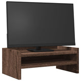 Vidaxl monitorstandaard 42x24x16 cm bewerkt hout bruin eikenkleurig