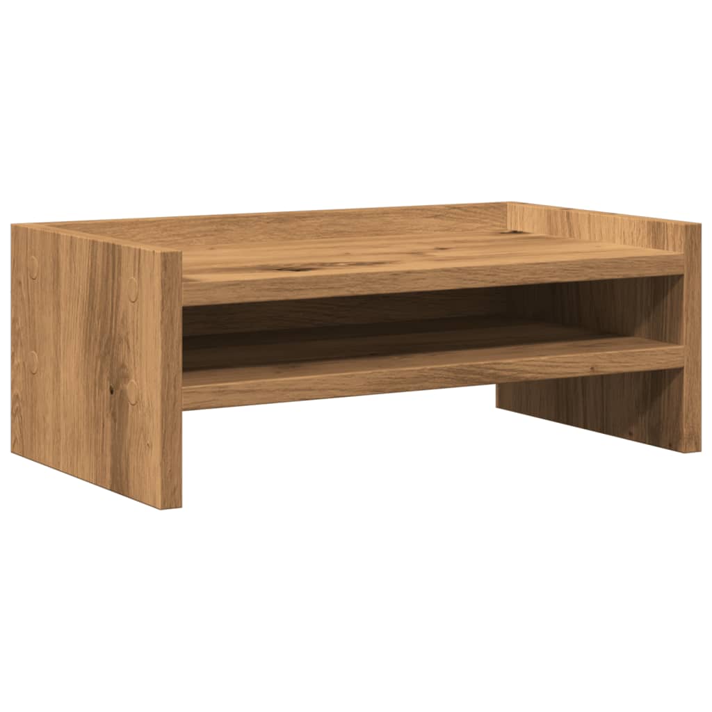 Vidaxl Monitor Stand 42x24x16 CM Processed Wood Artisan Oak Color