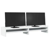 Vidaxl Monitor Standard 100x24x16 cm de madera procesada blanca