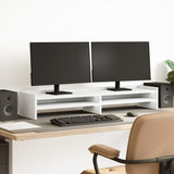 VidaXL Monitor standard 100x24x16 cm Processed wood white