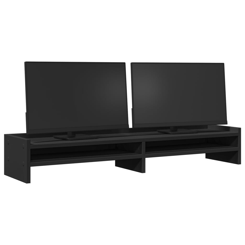 VidaXL Monitor standard 100x24x16 cm Processed Wood Black