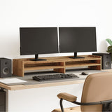 VidaXL monitor standard 100x24x16 cm processed wood old wood colored