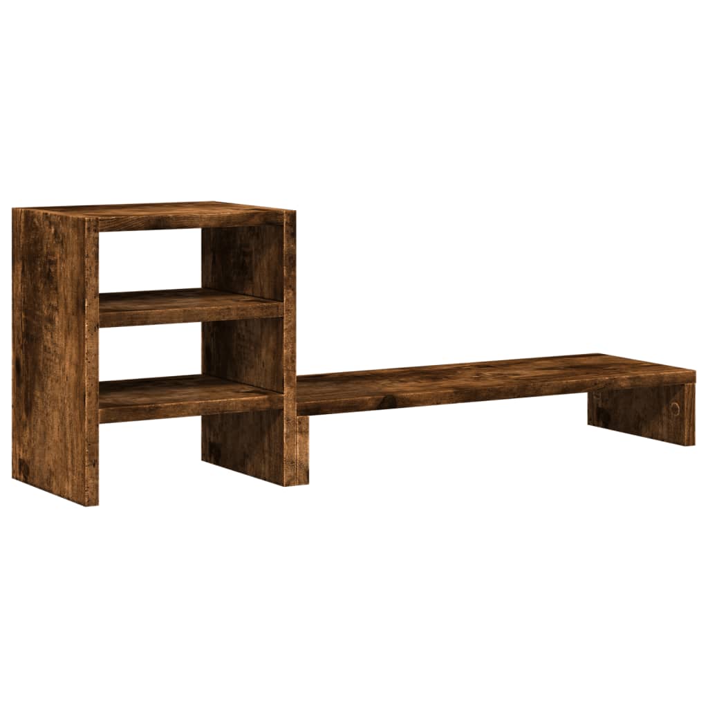 VidaXL monitor stand with desk-organizer wood smoked oak-colored