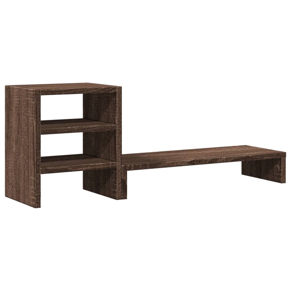 Vidaxl Monitor Stand con el organizador de escritorio Oak de madera procesada de madera de madera