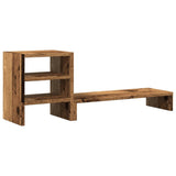 VidaXL monitor stand with desk-organizer wood old wood-colored