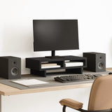 VidaXL Monitor stands 50x27x15 cm processed wood black