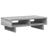 VidaXL Monitorstandaard 50x27x15 cm bewerkt hout grijs sonoma eiken