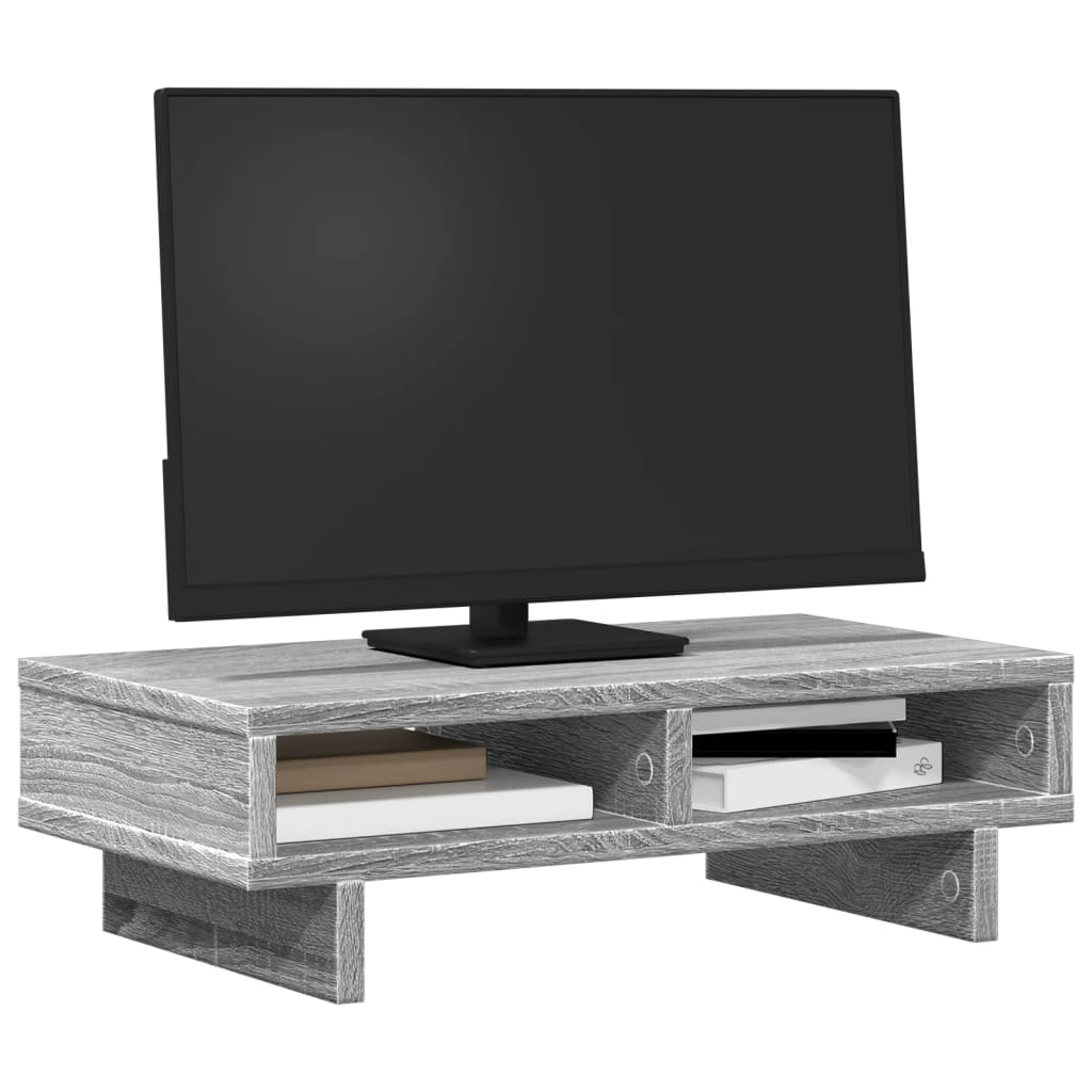 VidaXL Monitor stands 50x27x15 cm processed wood gray sonoma oak