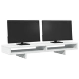 VidaXL Monitorstandaard 100x27x15 cm bewerkt hout wit