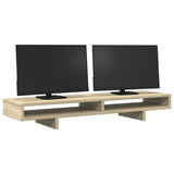 Vidaxl Monitor Standard 100x27x15 cm Forarbejdet træ Sonoma Oak -farvet