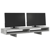 Vidaxl monitorstandaard 100x27x15 cm bewerkt hout betongrijs