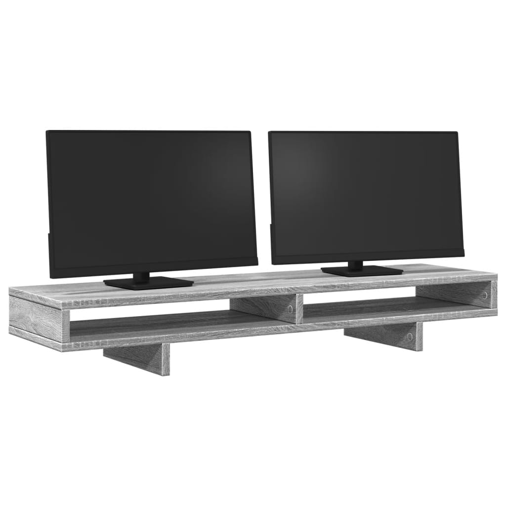 Vidaxl Monitor Standard 100x27x15 cm przetworzony drewniany drewniany dąb Sonoma