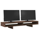 VidaXL Monitorstandaard 100x27x15 cm bewerkt hout bruin eikenkleurig