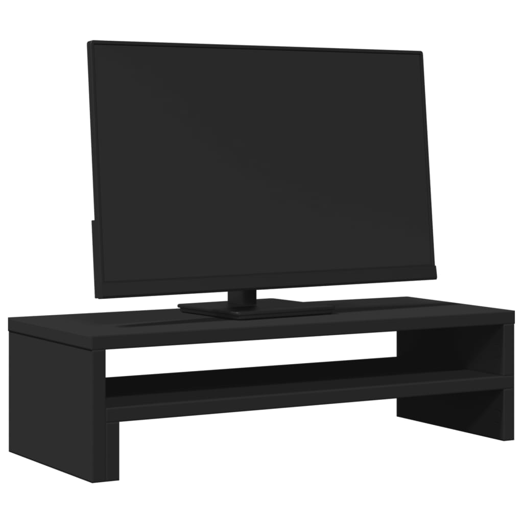 VidaXL Monitor standard 54x22x15 cm Processed Wood Black