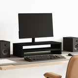 VidaXL Monitor standard 54x22x15 cm Processed Wood Black