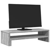 VidaXL Monitorstandaard 54x22x15 cm bewerkt hout grijs sonoma eiken