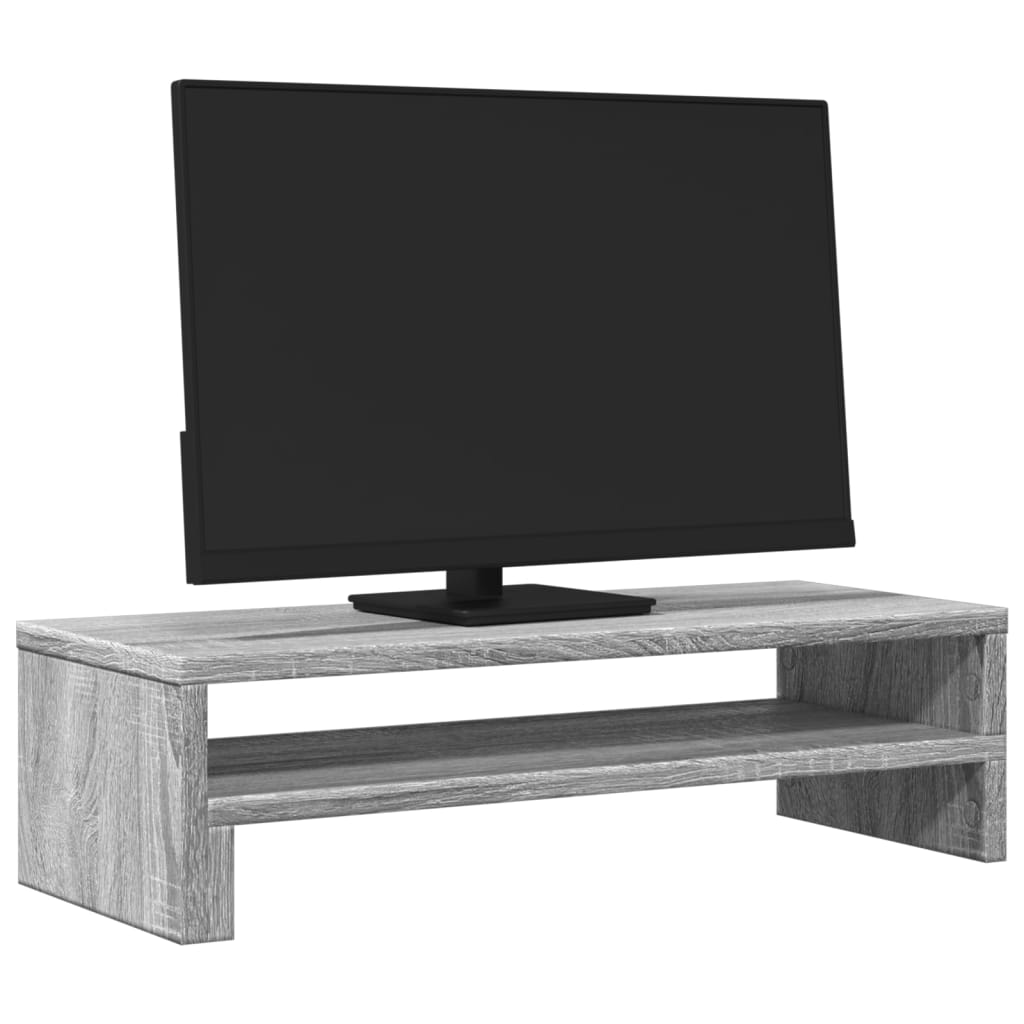 Vidaxl Monitor Standard 54x22x15 cm verarbeiteter Holzgrau -Sonoma -Eiche