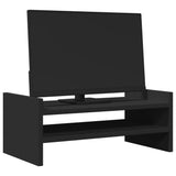 VidaXL Monitor stands 50x27x10 cm Processed Wood Black