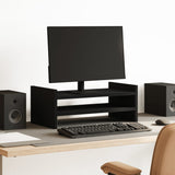 VidaXL Monitor stands 50x27x10 cm Processed Wood Black