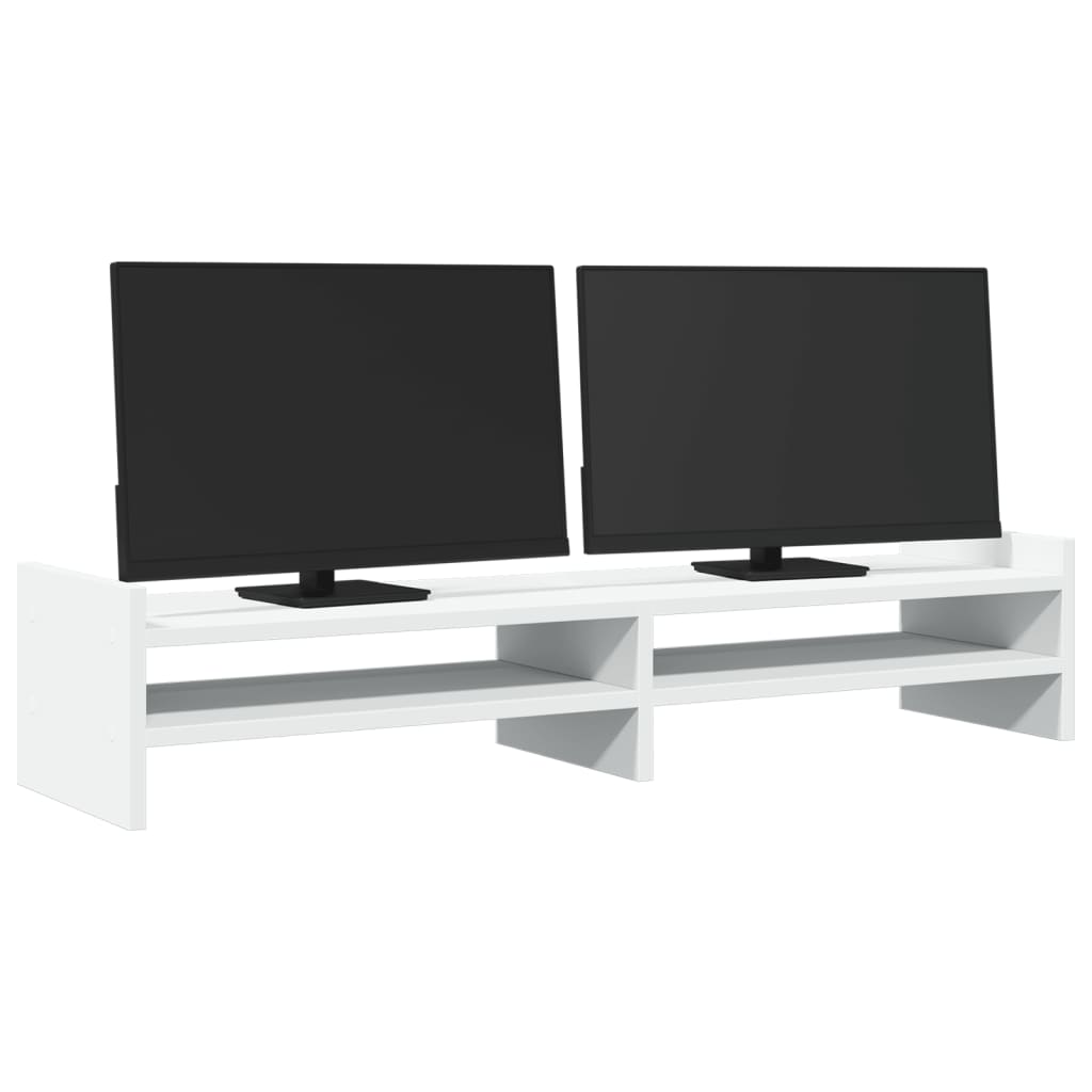 Vidaxl Monitor Standard 100x27x20 cm Behandlet trehvit