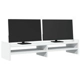 Vidaxl Monitor Standard 100x27x20 cm de madera procesada blanca