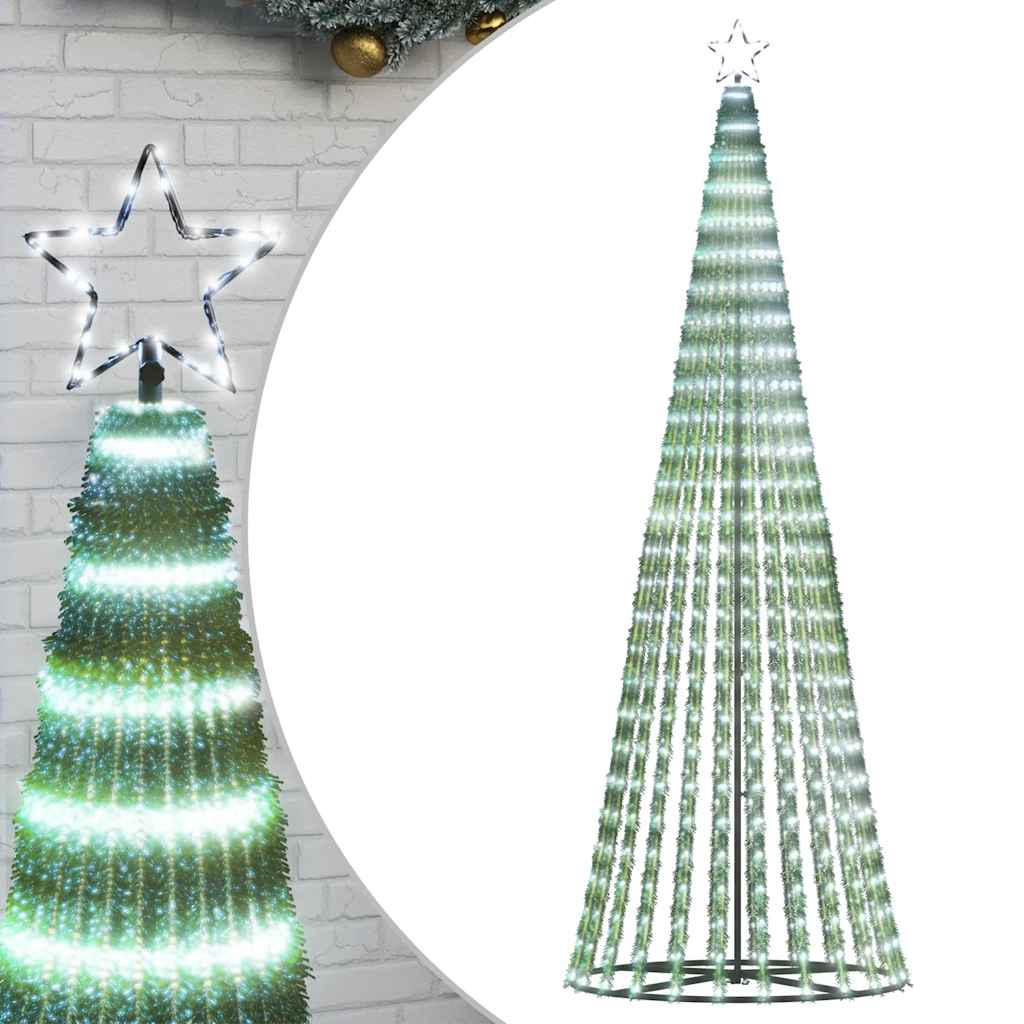 Vidaxl led-kerstboom 475 leds koud wit 247 cm