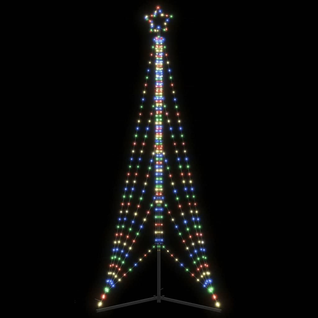 Vidaxl led-kerstboom 525 leds kleurrijk 302 cm