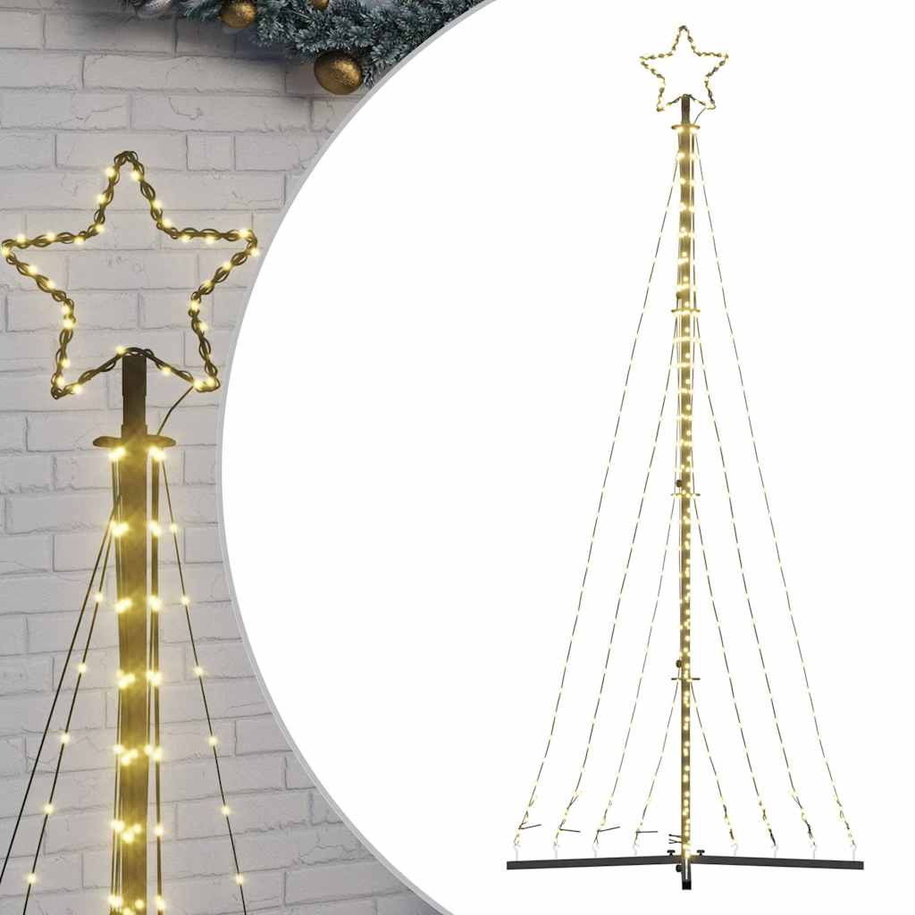 Vidaxl led-kerstboom 447 leds warm wit 249 cm