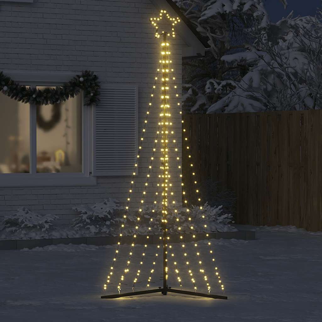 Vidaxl led-kerstboom 447 leds warm wit 249 cm