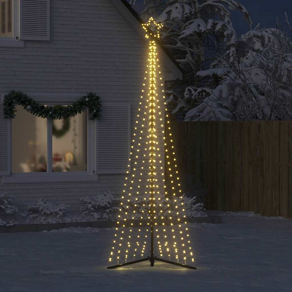 Vidaxl led-kerstboom 495 leds warm wit 300,5 cm