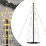 Vidaxl led-kerstboom 1534 leds warm wit 503 cm