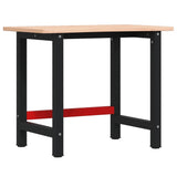 Vidaxl Workbench 100x (55-60) x81,5 cm pevné bukové dřevo