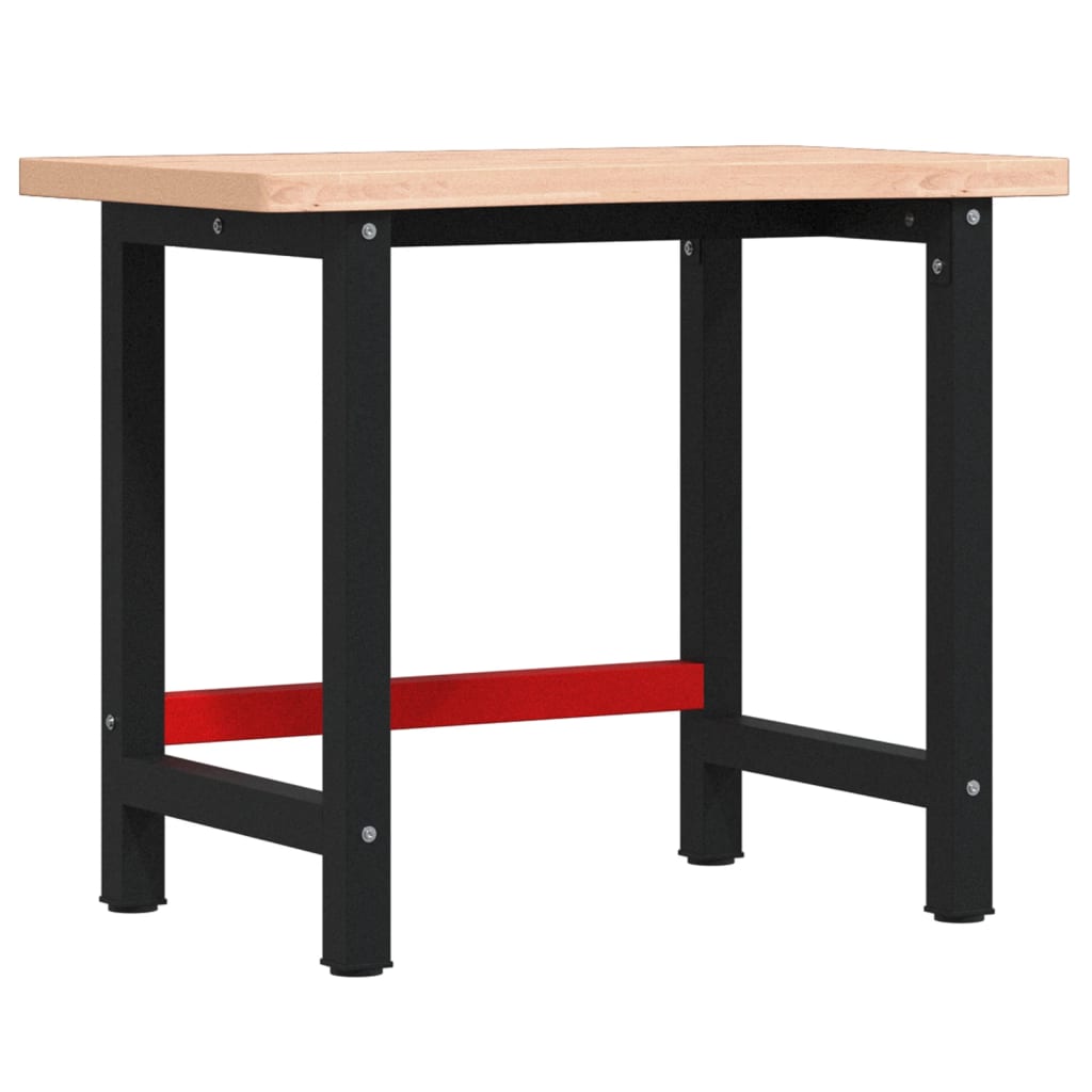 Vidaxl Workbench 100x (55-60) x83 cm pevné bukové dřevo