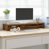 VidaXL monitor standard 100x24x13 cm processed wood old wood colored