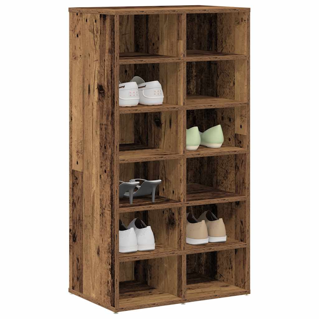 Vidaxl Schong Rack 54x34x100.5 cm verschafft Holz al Holzaarf