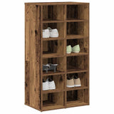 VidaXL shoe rack 54x34x100.5 cm processed wood old wood colored